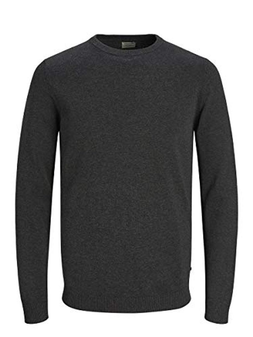 Jack & Jones Jjebasic Knit Crew Neck Noos suéter, Gris