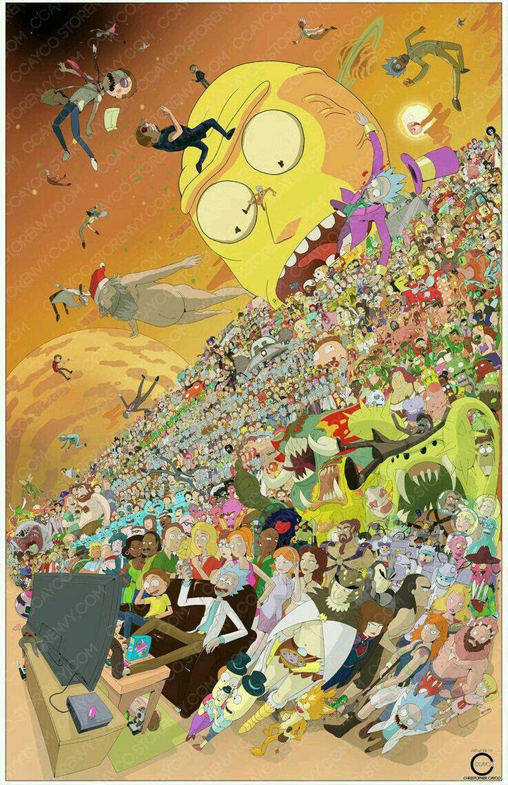 Moda Fundo Rick And Morty