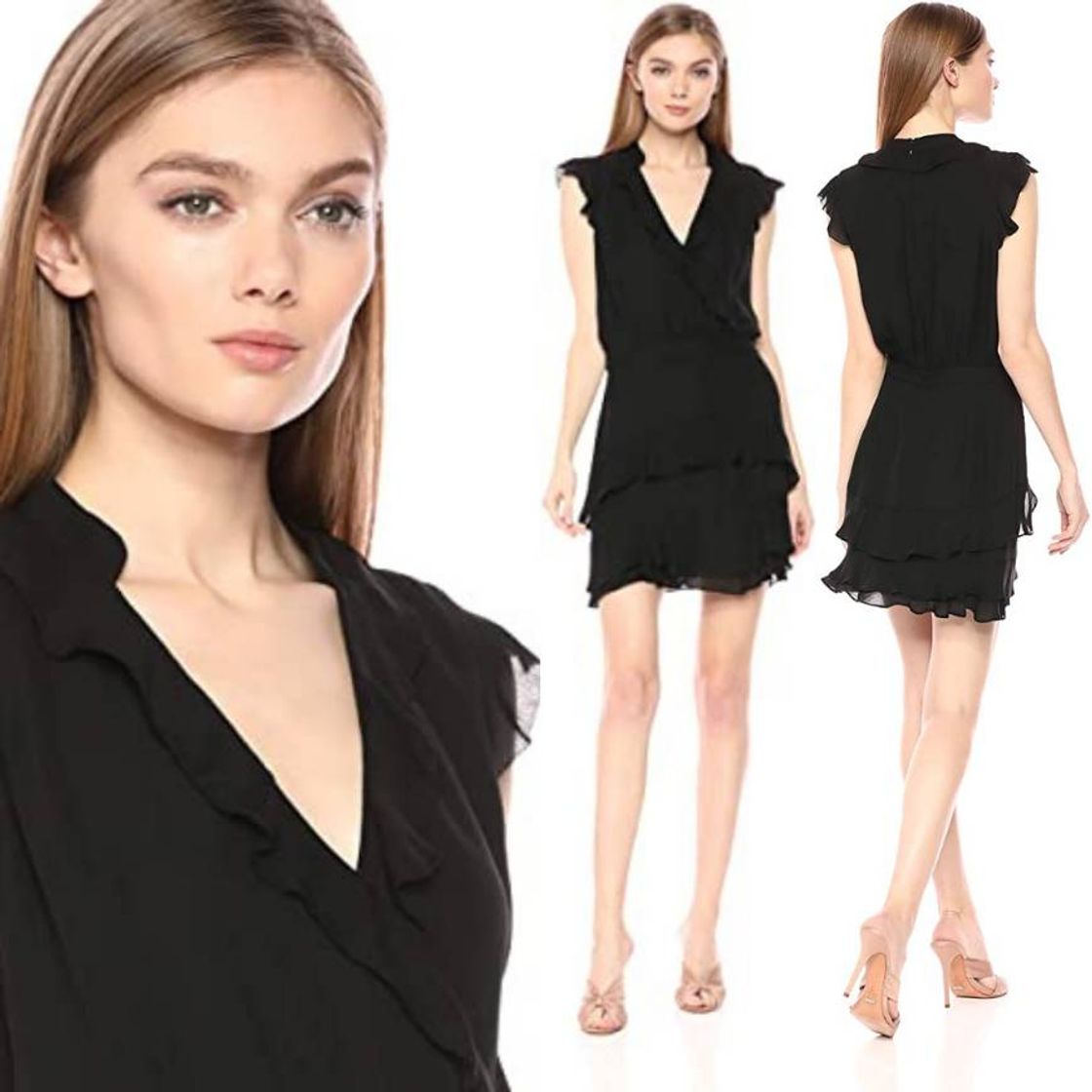 Social Parker Vestido feminino Tangia, Preto, 10