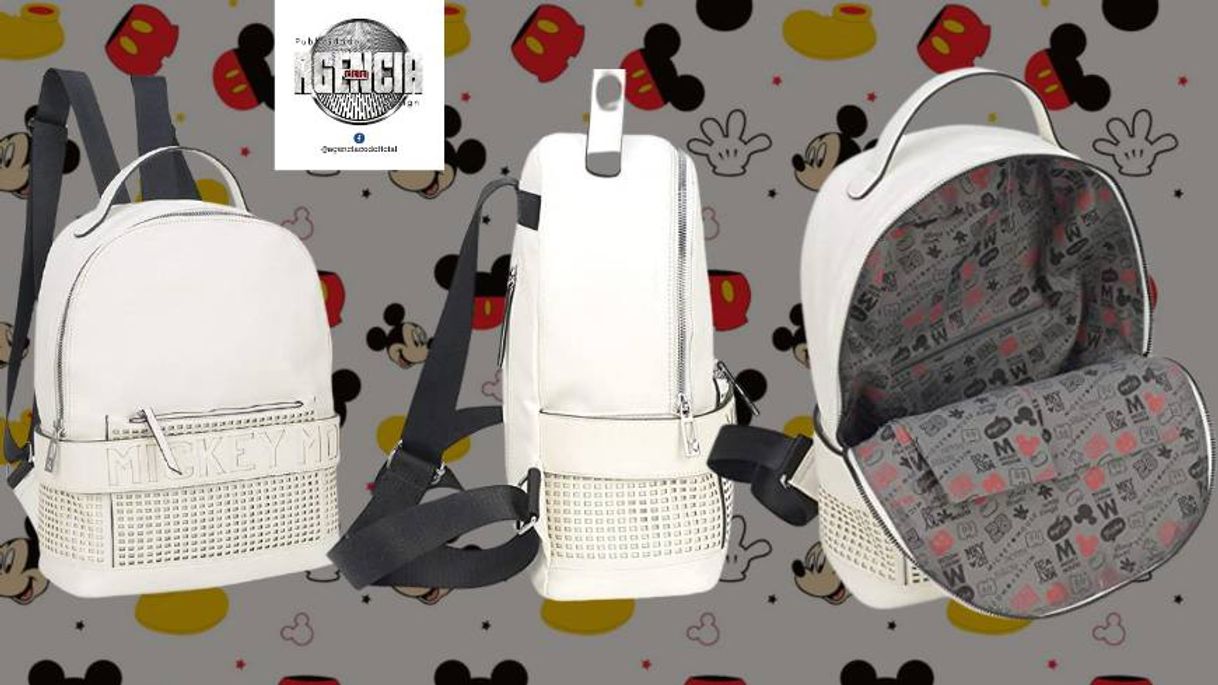 Fashion Bolsa Mochila Feminina Mickey