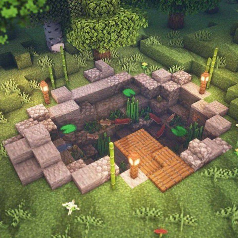 Social Lago fofo no manicraft