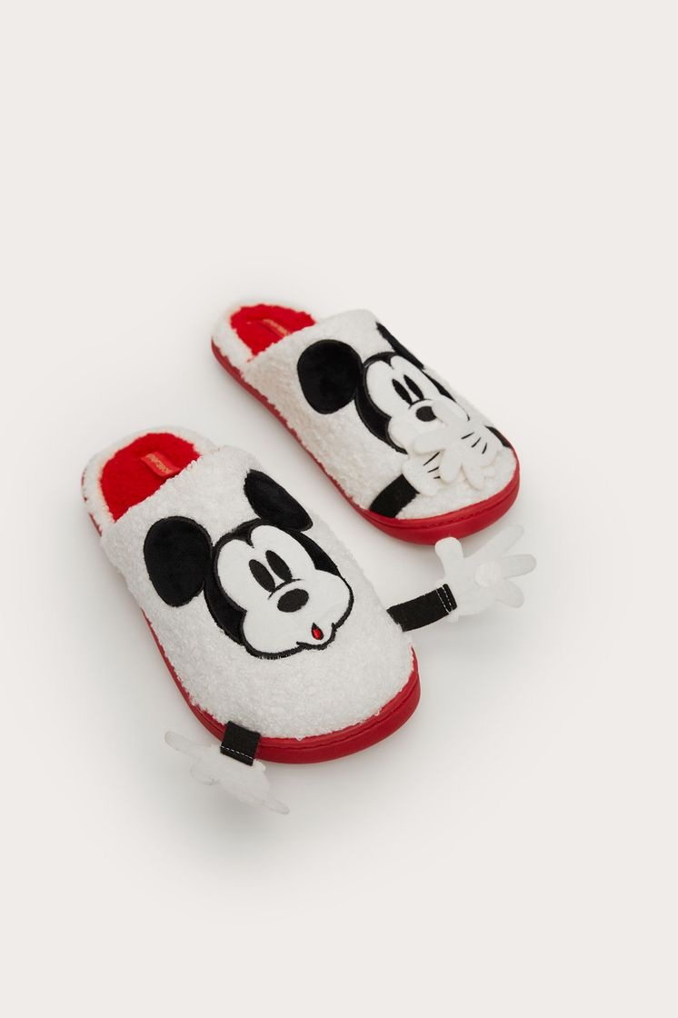 Fashion Zapatilla de casa borreguito Mickey