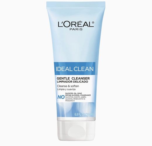 L'Oréal Paris Limpiador de gel espumante diario ideal Clean de 6.8 onzas líquidas