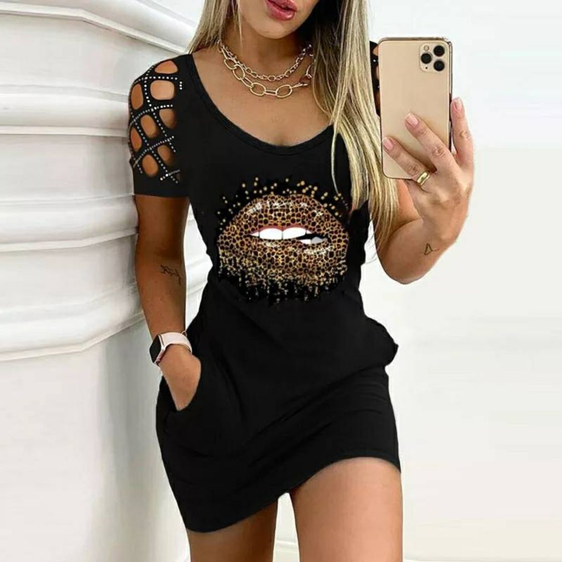 Fashion Verão elegante bodycon mini vestido