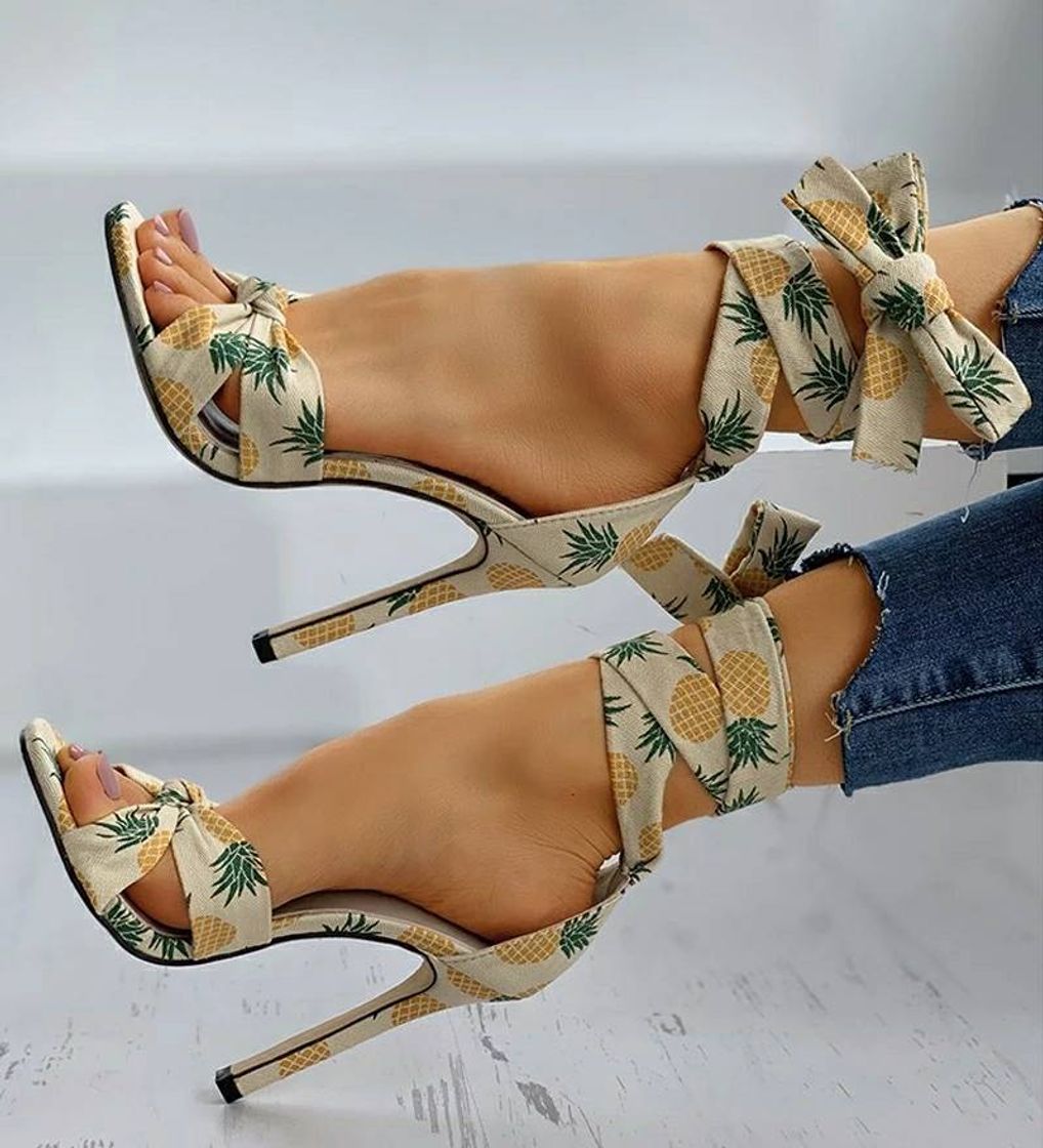 Social Mulheres de salto alto rendas peep toe