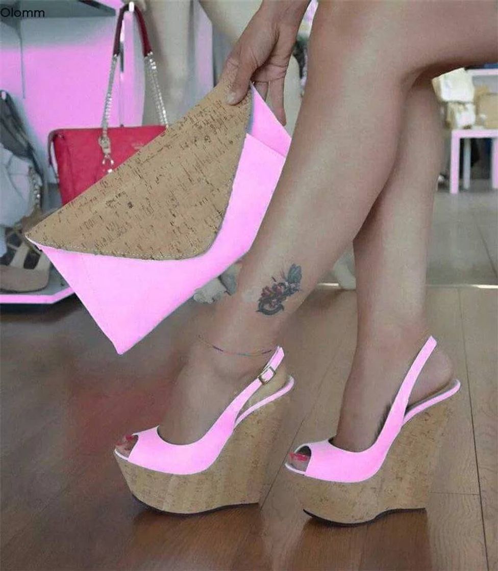 Social Salto alto peep toe preto branco rosa sapatos de festa 