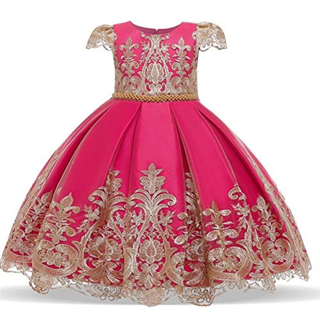 Social Hoonmis Vestido de Princesa para a menina laço Vestido de Casamento crianças