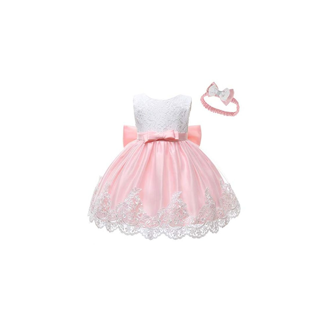 Producto LZH Bebé Infantil Niñas Vestido de Bautizo de Cumpleaños Bautismo Vestido de Banquete de Boda