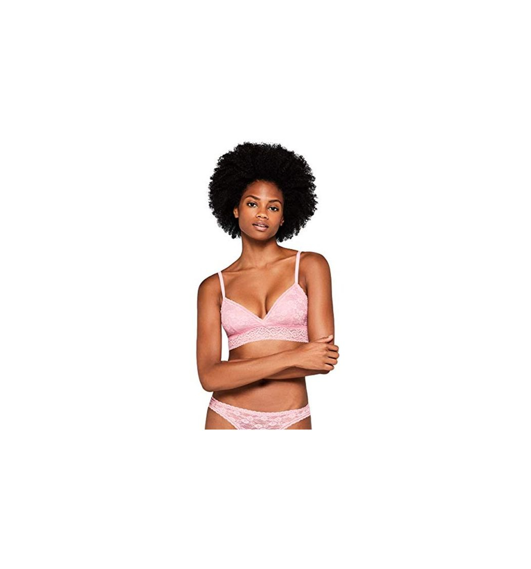 Product IRIS & LILLY Bralette de Encaje para Mujer, Rosa