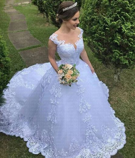 2021 vestido de noiva de renda de luxo 