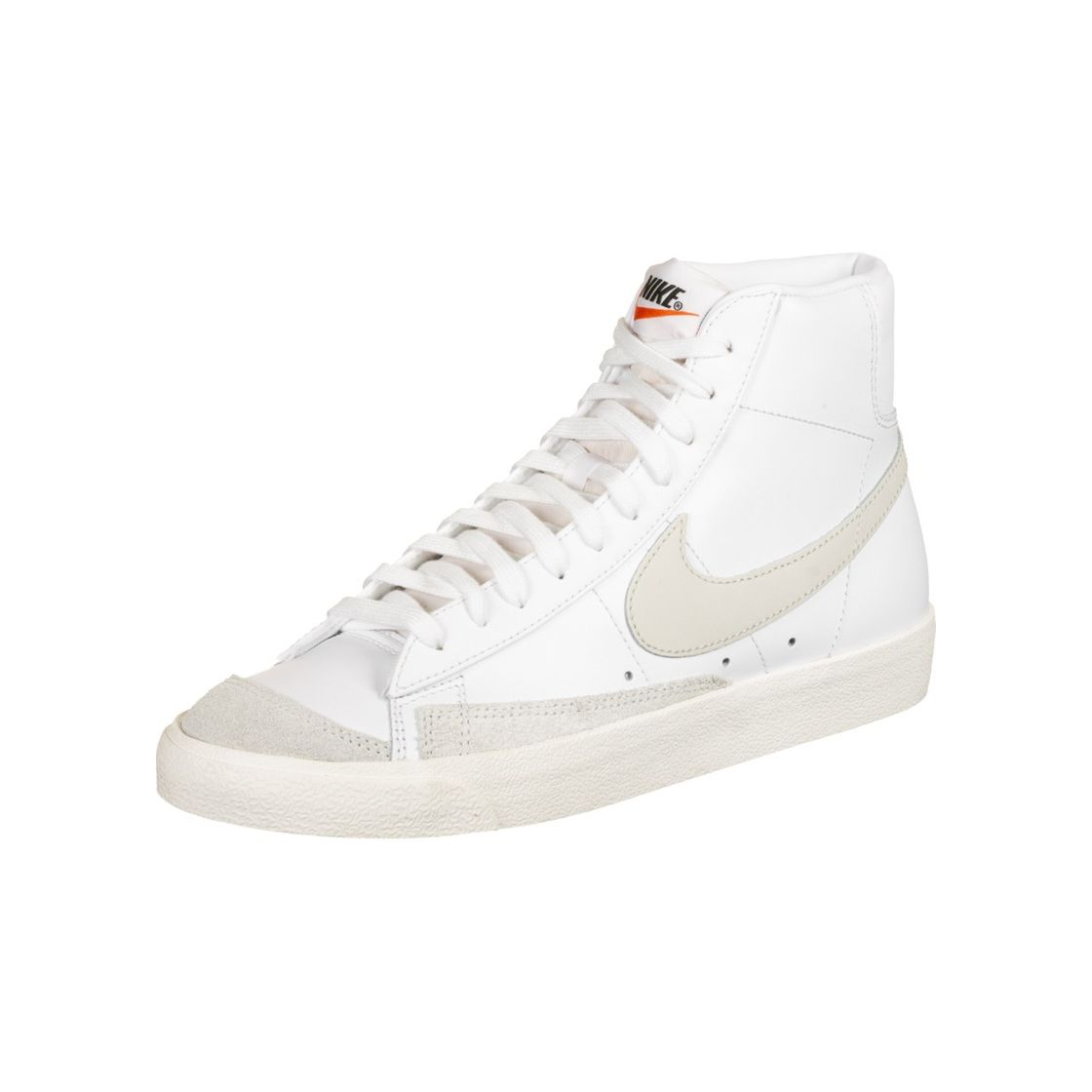 Fashion nike blazer altas blancas logo beige