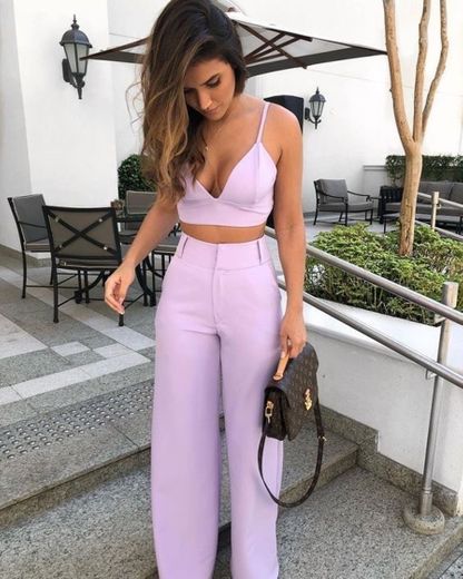 Calça flare lilás 💜