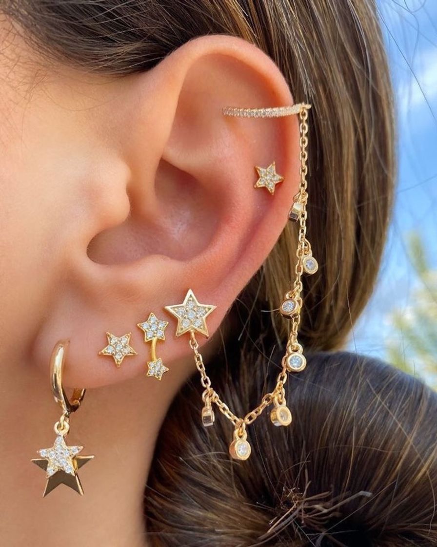 Fashion Inspiração brincos e piercings 