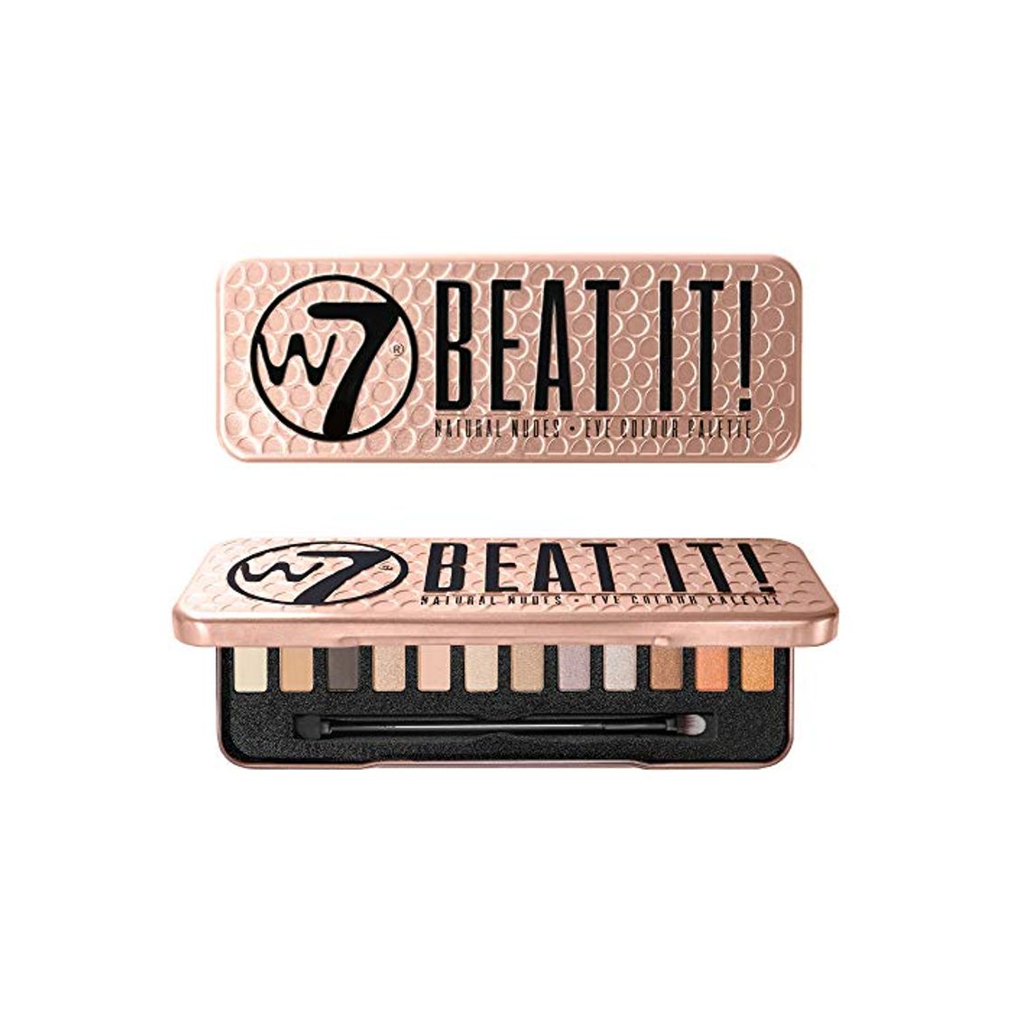 Beauty W7 Beat It - Paleta de colores naturales para el ojo - 12 colores