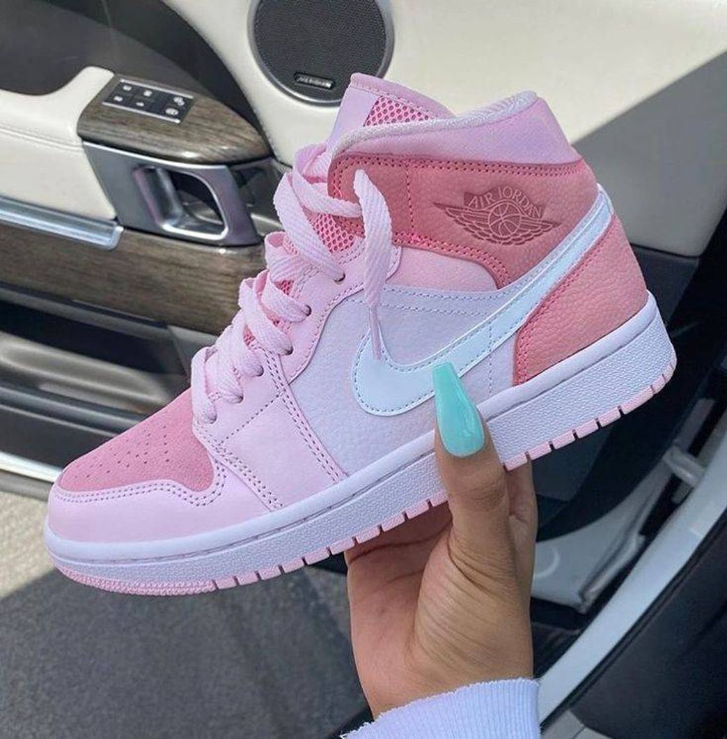 Moda Air Jordan 1 Mid Digital Pink