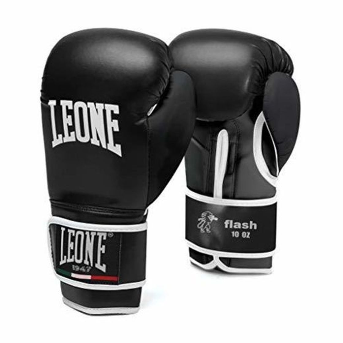 Product Leone 1947 Guantes de Boxeo, Modelo Flash Negro Negro Talla