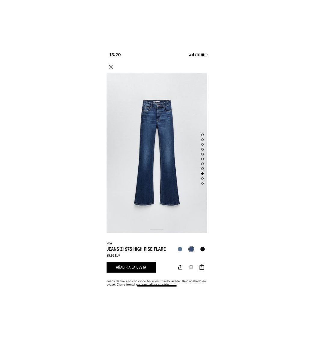 Fashion Jeans Z1975 High Rise Flare