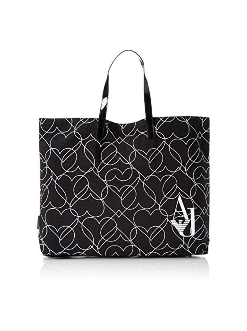 Social Armani Jeans922552CC860 - Shopper Mujer, color Negro, talla 40x1x55 cm