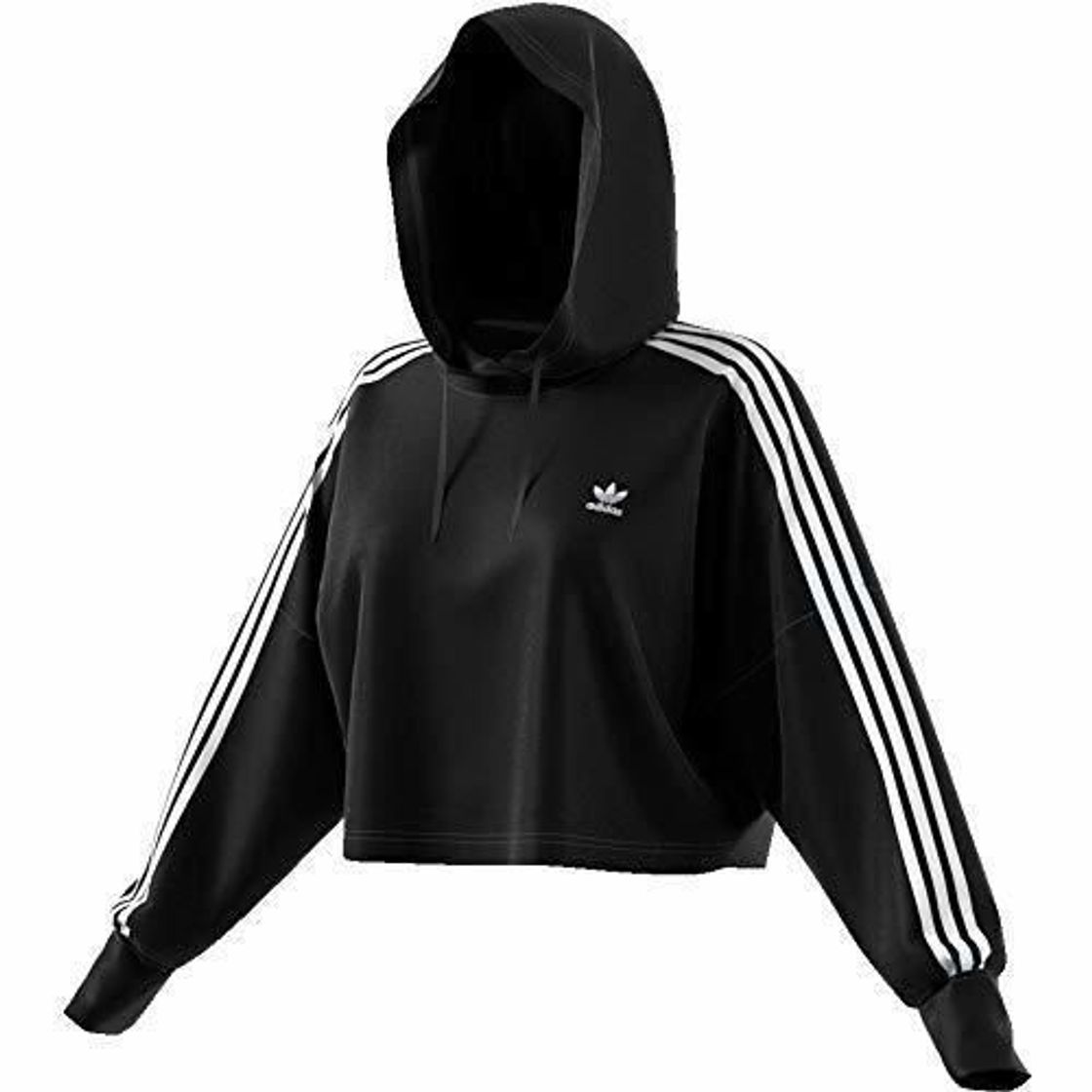 Social Adidas Cropped Hoodie Sweatshirts