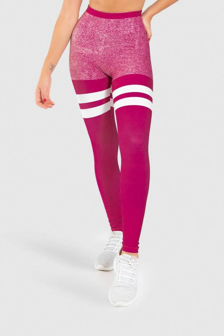 Moda Calça Legging Fitness Estampa Digital Just Wine 