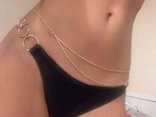 body chain colar de corpo sensual turquesa