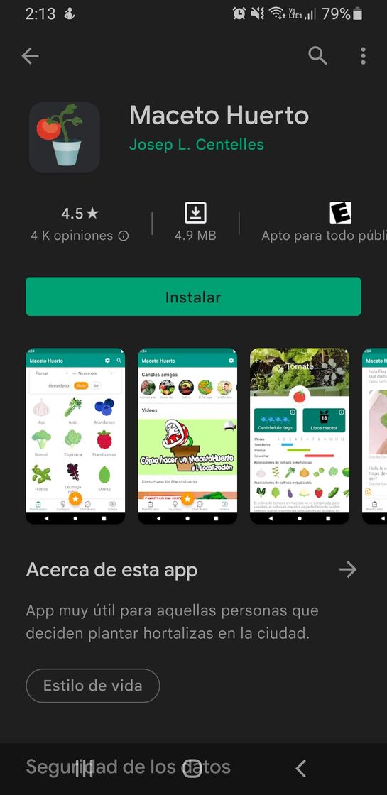 App Maceto Huerto