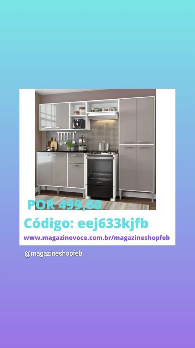 Moda Cozinha Completa Compacta Xangai 