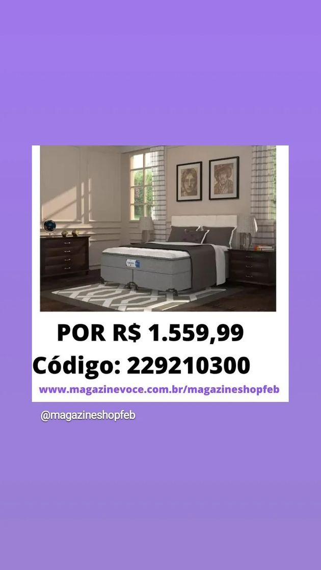 Fashion Cama Box Queen (Box + Colchão) Probel