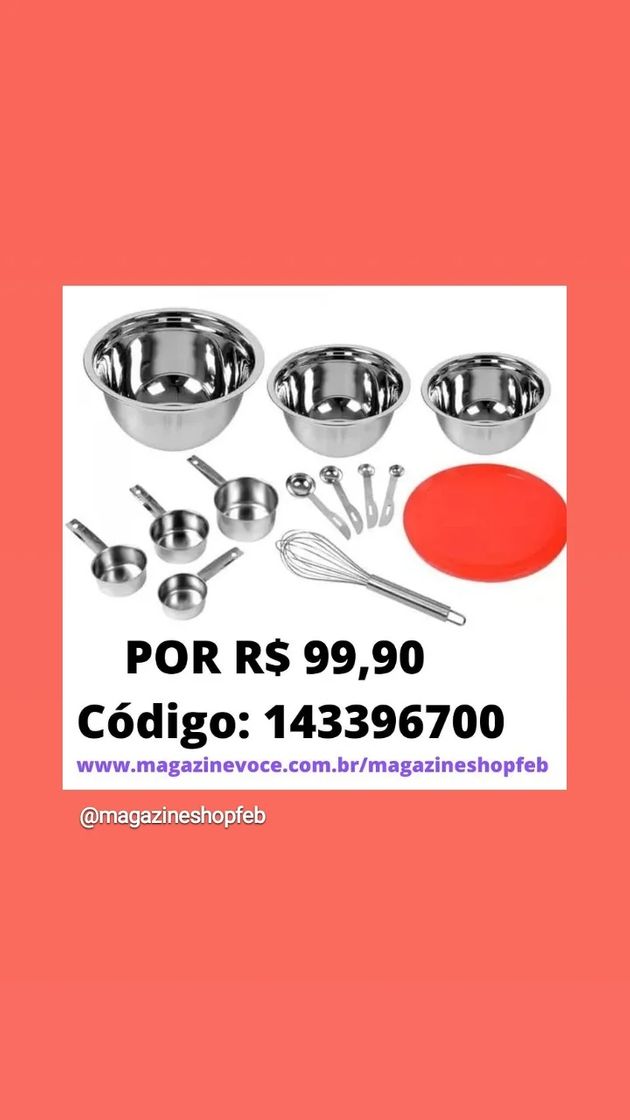 Fashion Conjunto de Utensílios Inox Brinox 13 peças