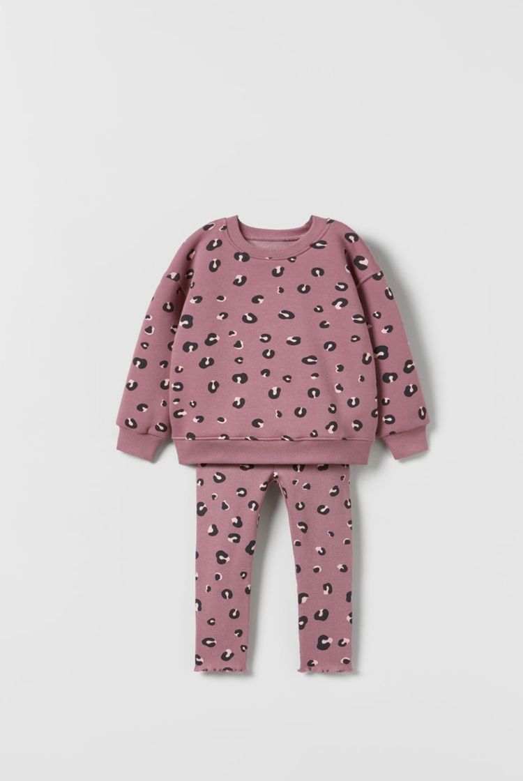 Social Conjunto estampado animal 