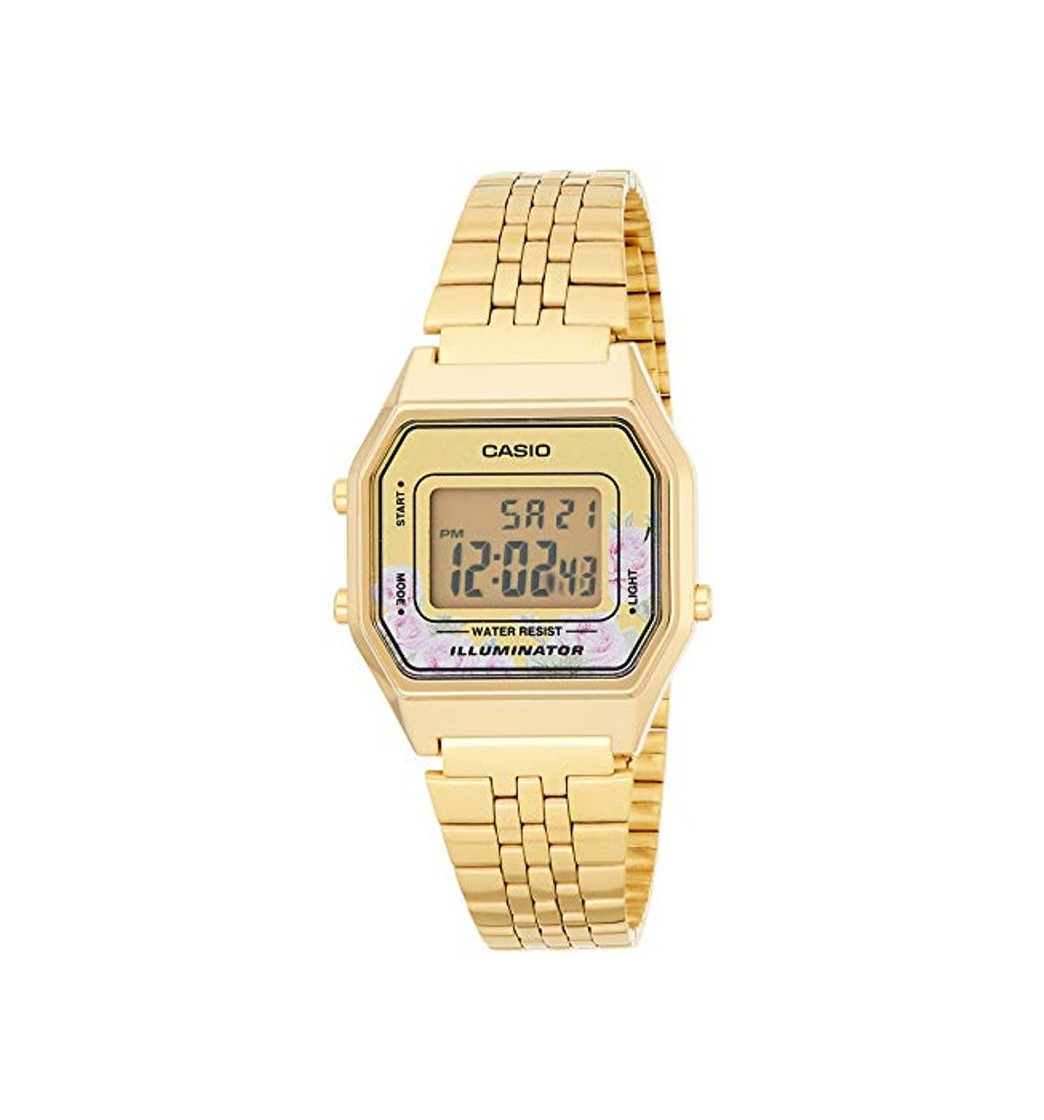 Fashion Casio Reloj Digital para Mujer de Cuarzo con Correa en Acero Inoxidable