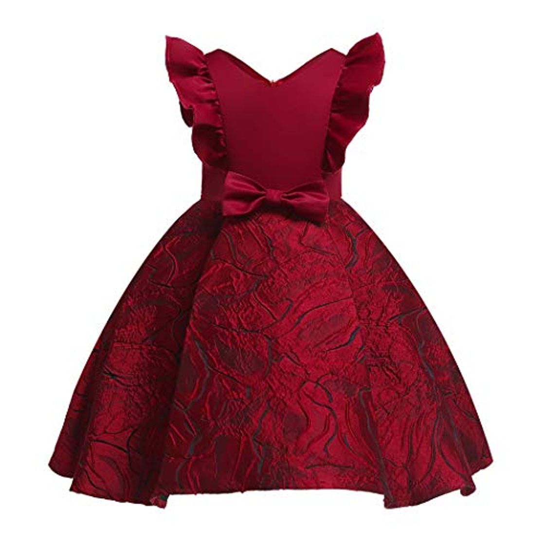 Social CURT SHARIAH Vestido de niña de Princesa Jacquard para Navidad