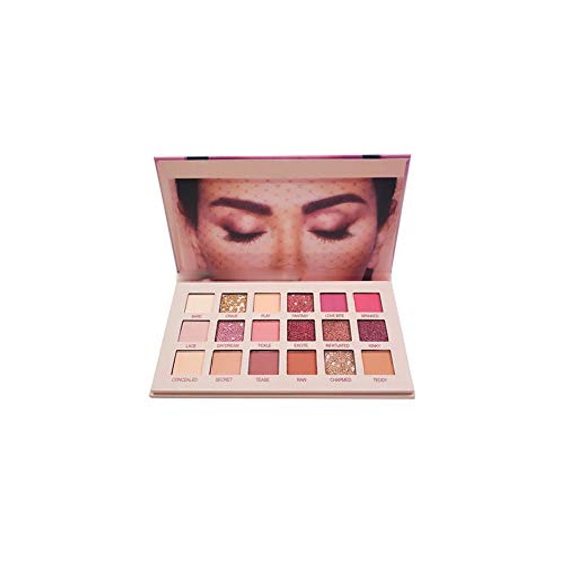 Producto 1PC 18 colores Nuevo Desnudo Aromas Paleta Sombra de Ojos Larga duración Multi reflectante brillo mate brillo sombra de ojos Paleta de maquillaje multicolor para muchachas de las mujeres