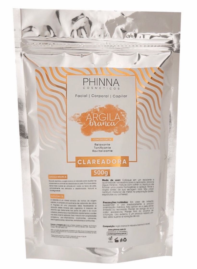 Moda Argila Branca com Dolomita 500g - Phinna