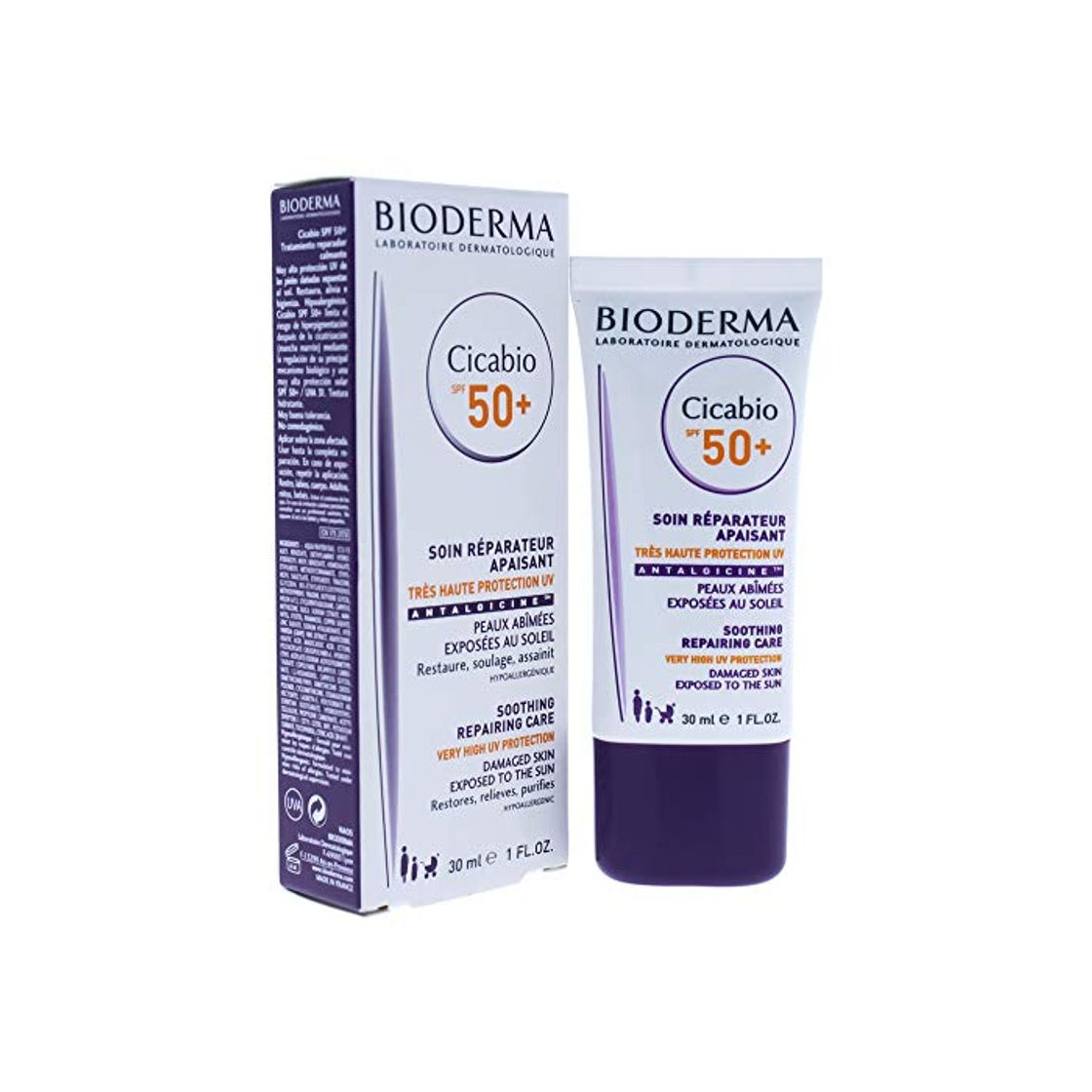 Belleza Bioderma Cicabio SPF 50+ crema corporal 30 ml - Cremas corporales