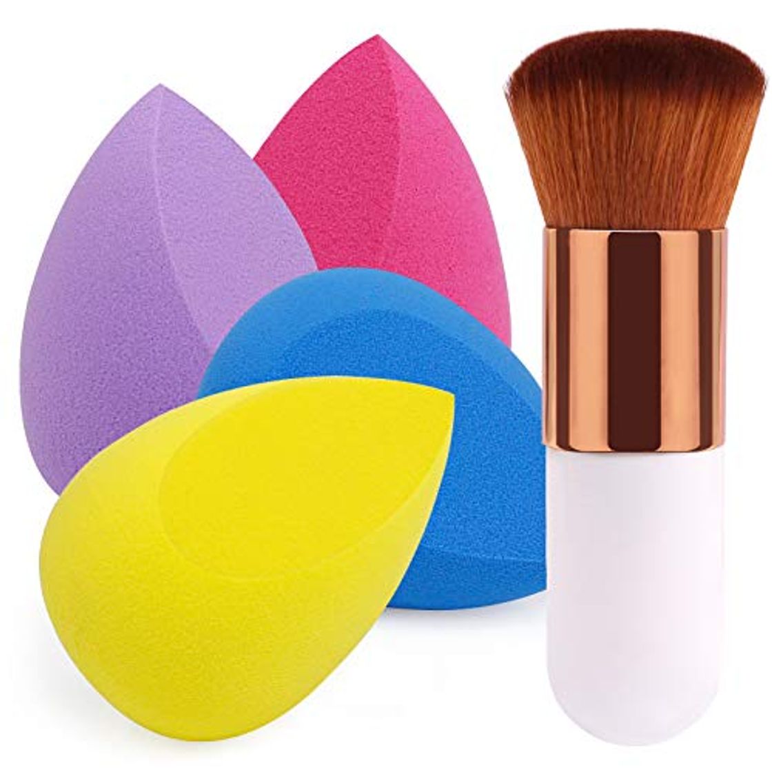 Product BEAKEY 4+1 Set de Esponja de Maquillaje con Brochas