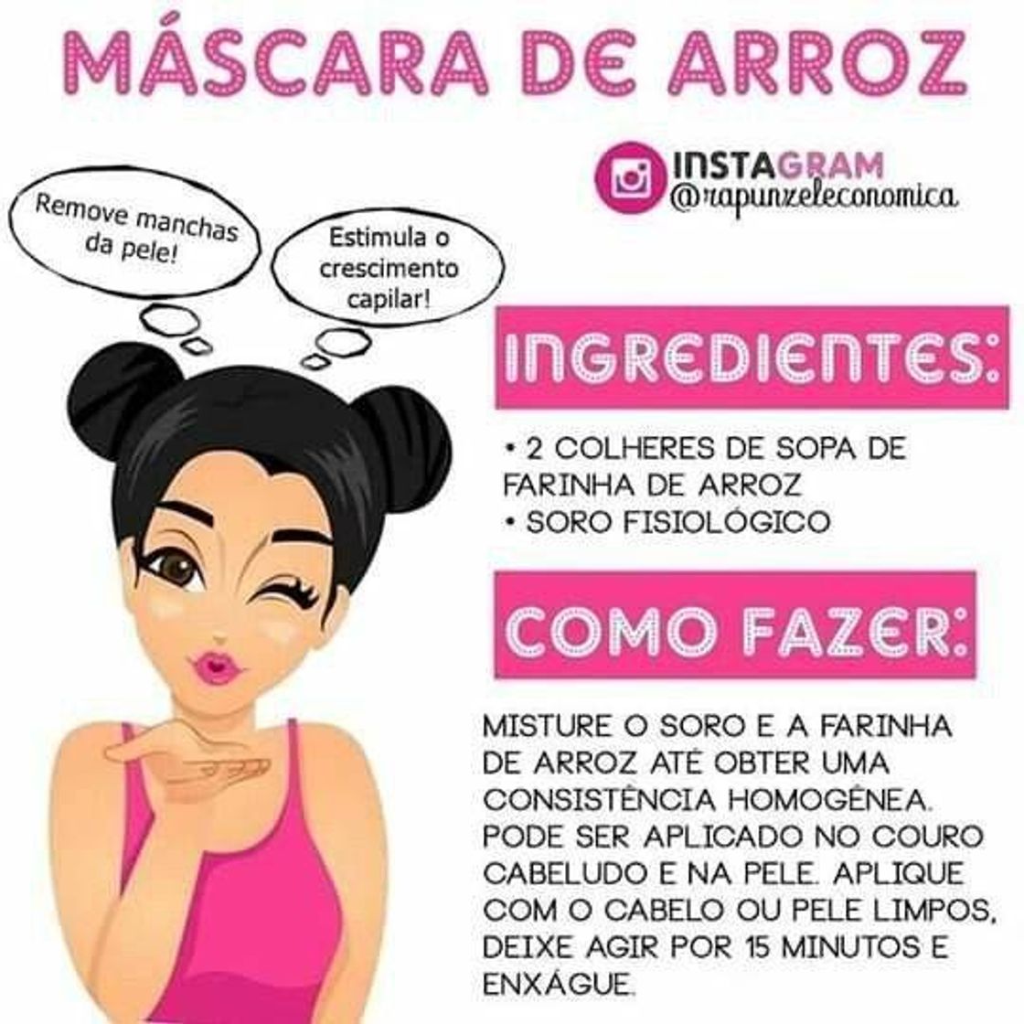 Fashion Máscara de arroz 🍚