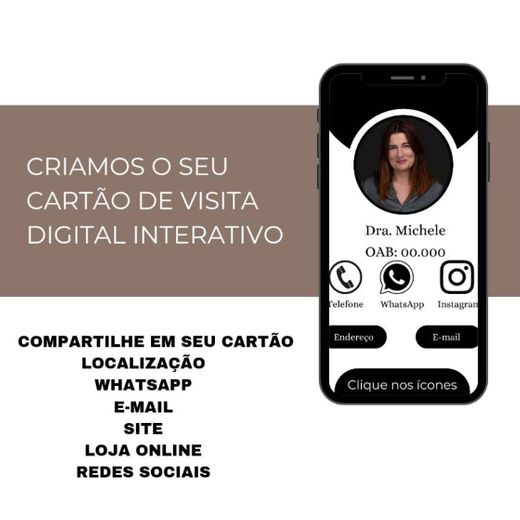 Cartão de visita digital interativo 