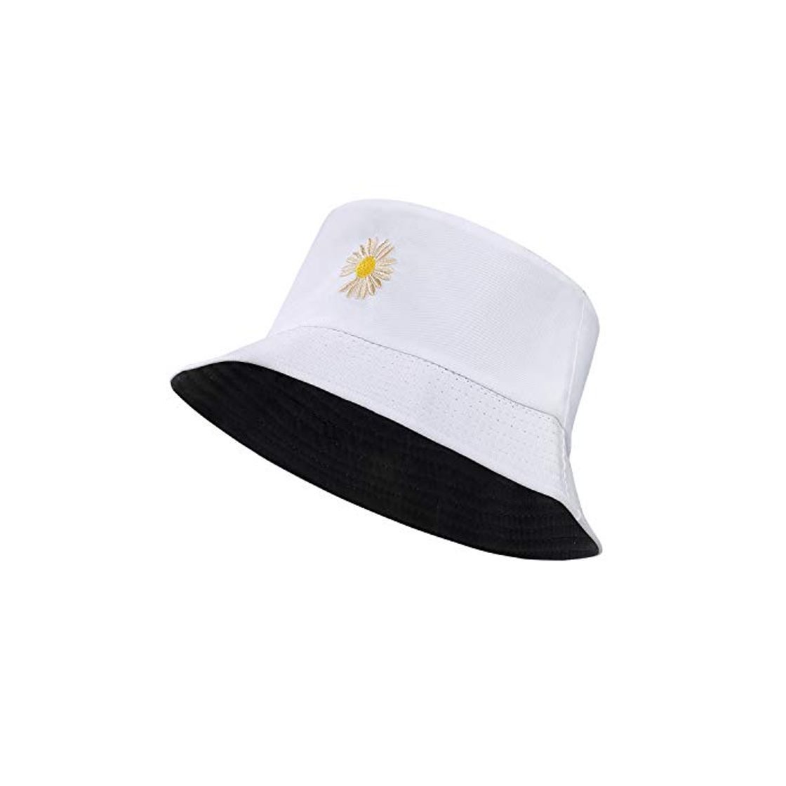 Producto MaoXinTek Sombrero del Pescador Reversible Algodón Plegable Margaritas Bucket Hat Al Aire