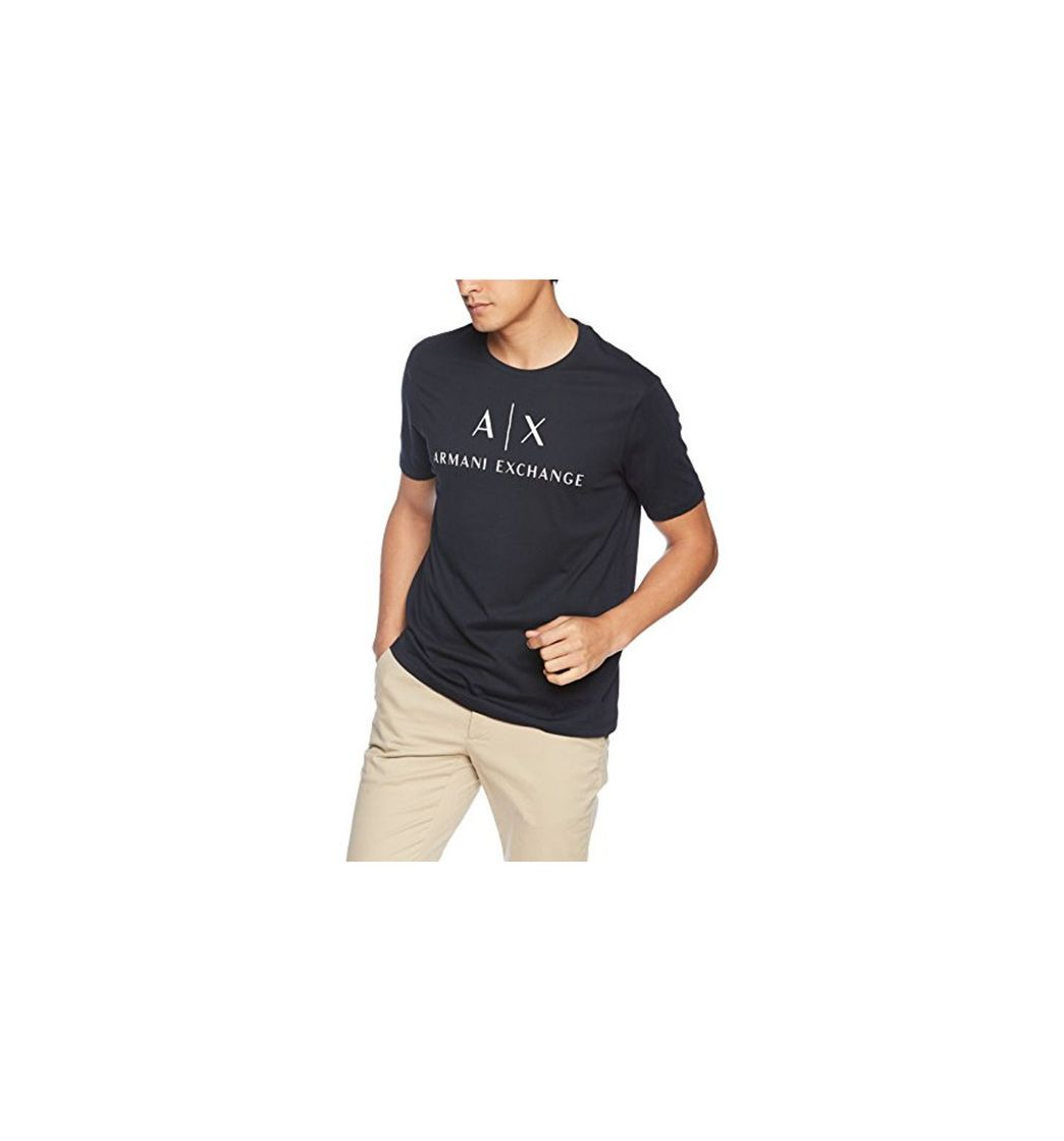 Fashion Armani Exchange 8nztcj Camiseta, Azul