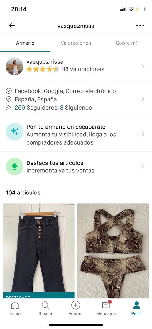 App Vinted @vasqueznissa