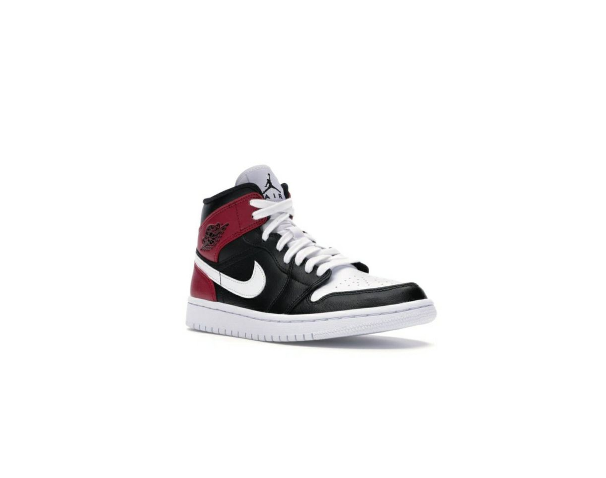 Fashion AJ1 mid black noble red 