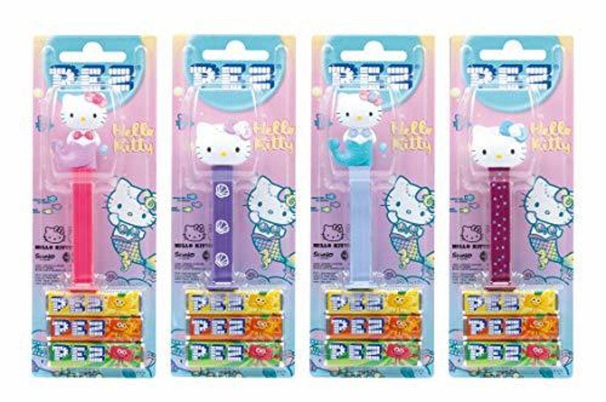 Producto PEZ set de dispensadores Hello Kitty (4 dispensadores con 3 recargas de