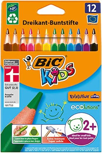BIC Kids Evolution Triangle ECOlutions Lápices de colores Triangulares - colores Surtidos