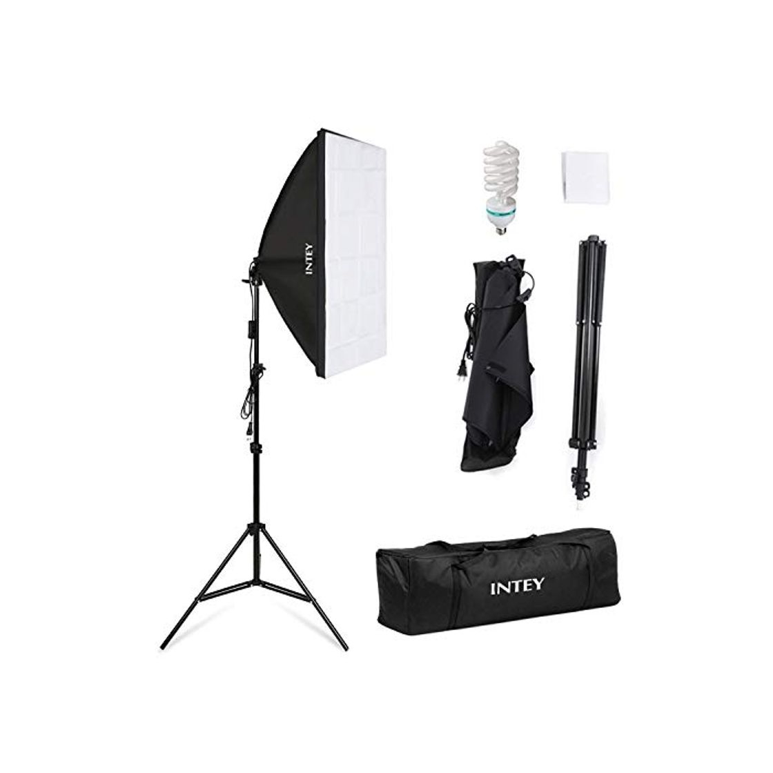 Social Intey Softbox Iluminacion Kit Fotografia con Luz Continua Ventana de Luz 50x70cm