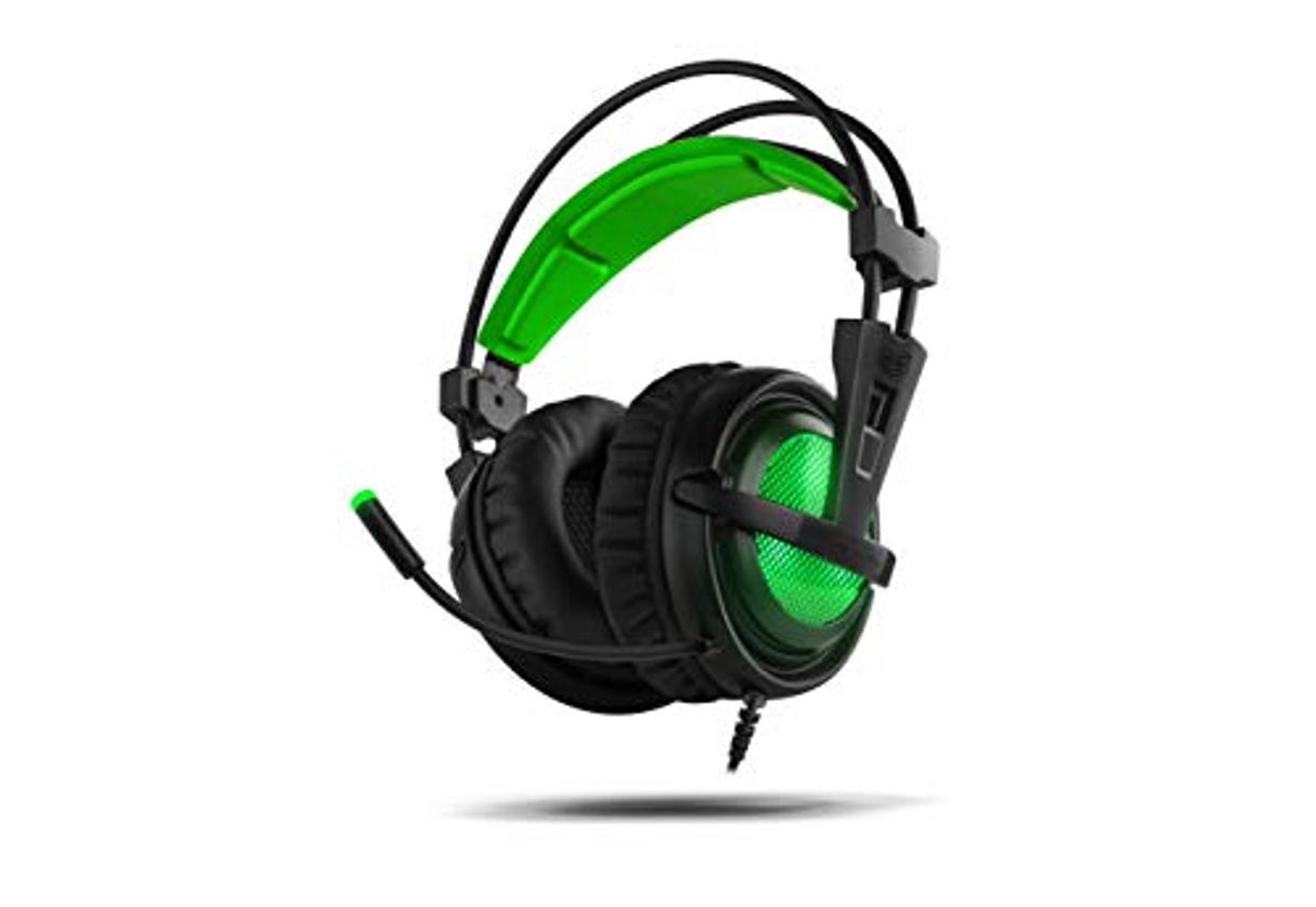 Electrónica BG Xonar-X6 Binaural Diadema Negro, Verde - Auriculares con micrófono (Consola de