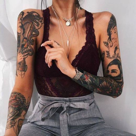 Piercings and tattoos style 