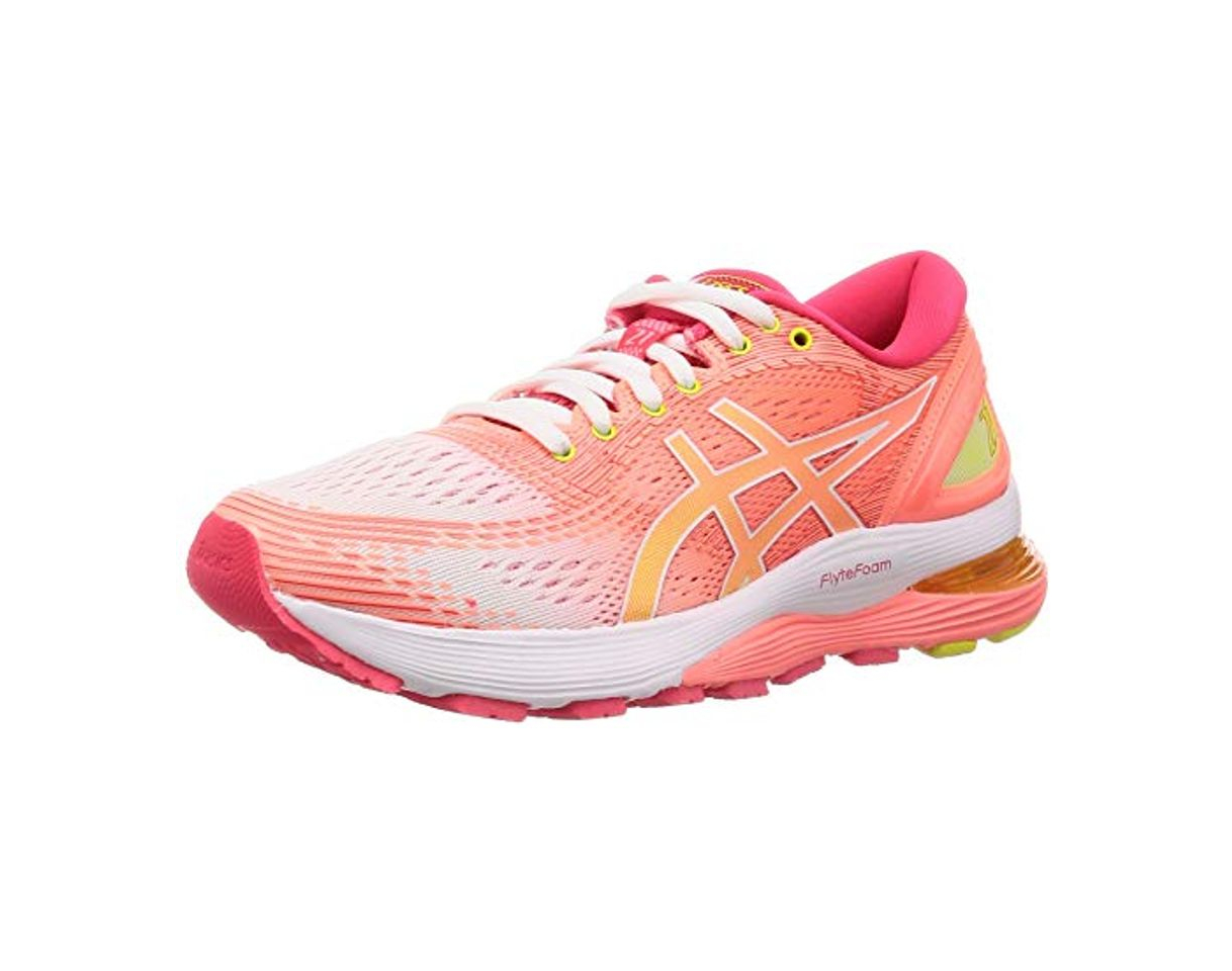 Social Asics Gel-Nimbus 21, Zapatillas de Running para Mujer, Blanco