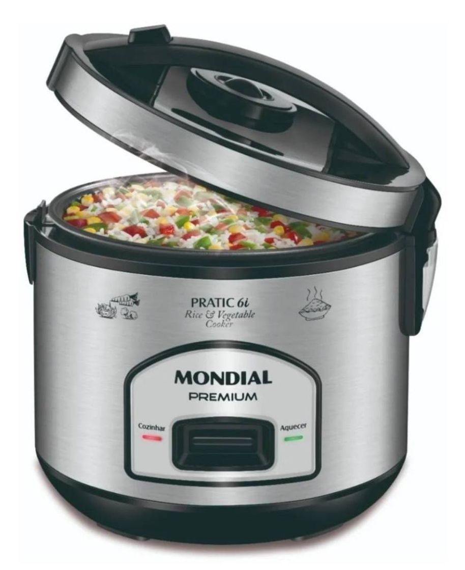 Moda Panela Elétrica De Arroz Mondial 6 Xícaras Pe-43 Inox 110v ...