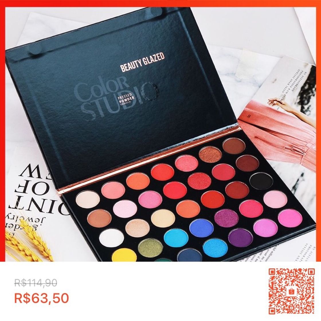 Moda Paleta super pigmentada é ótima pra arrasar nas makes 💖